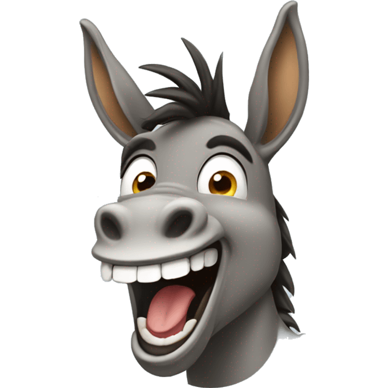 Donkey laughing  emoji