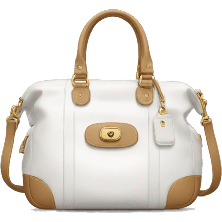 white coach bag emoji