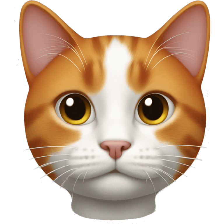 ginger white and black cat emoji