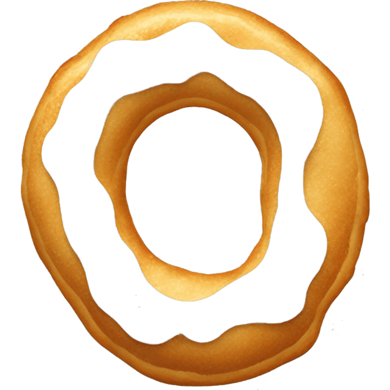 Dripping icing onion ring emoji