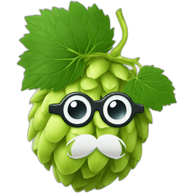 Hops with monocle  emoji