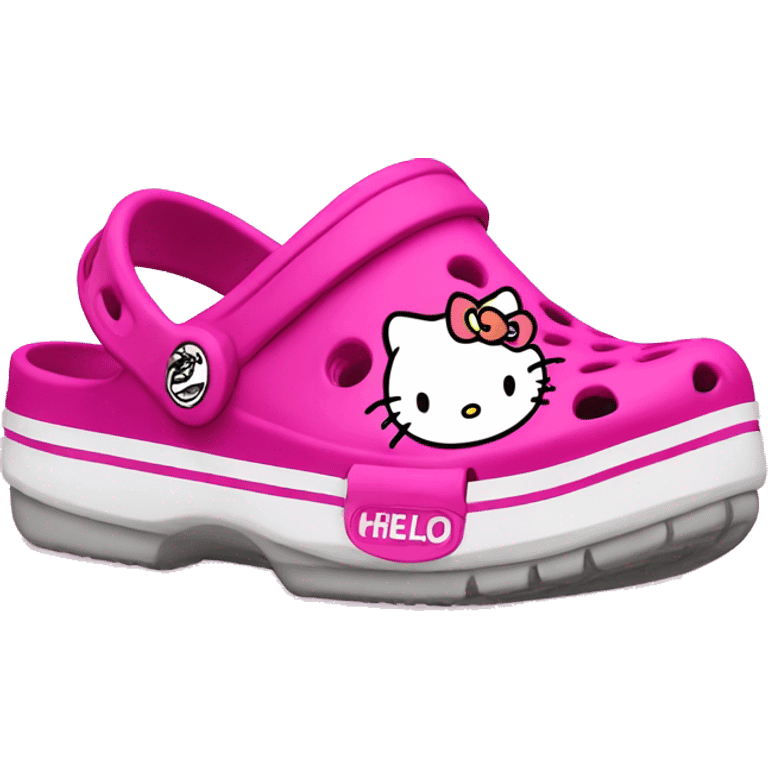 Hello kitty crocs emoji