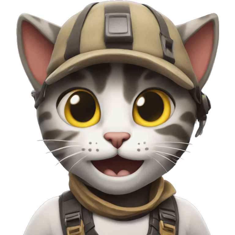 cat playing fortnite emoji