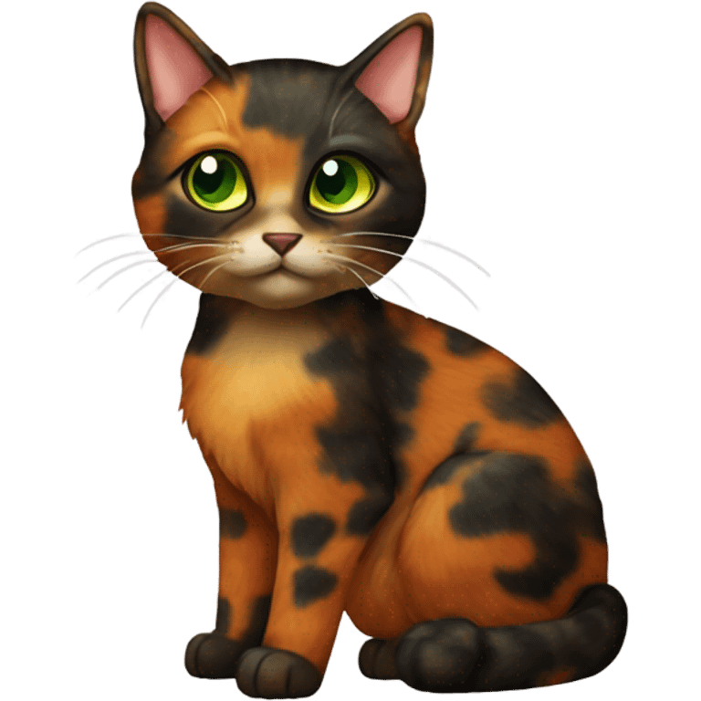 Tortoiseshell cat emoji