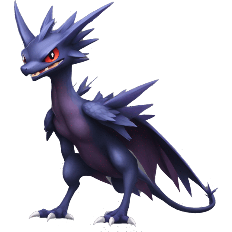 Edgy Cool Nargacuga-Noivern-Pokémon Full Body emoji