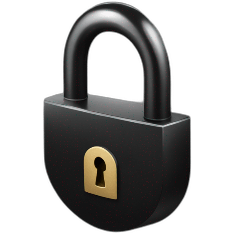 lock-black-opened emoji