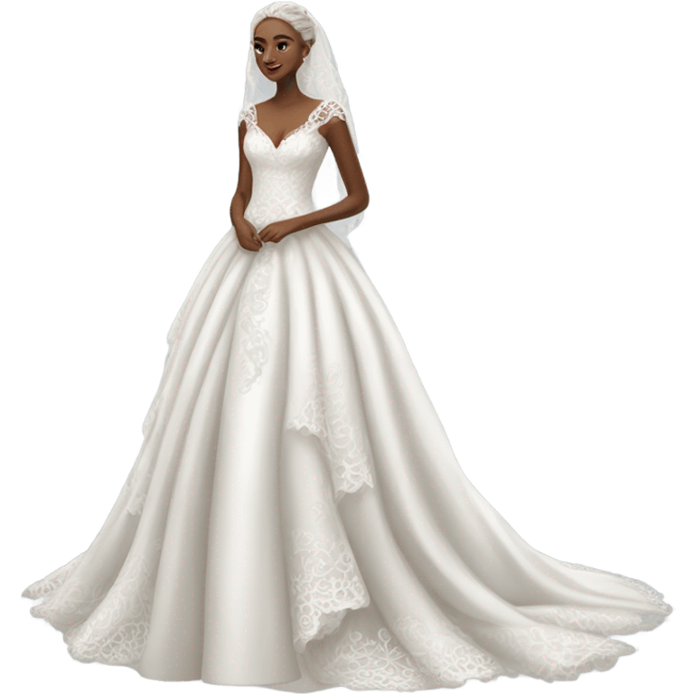 white wedding dress emoji