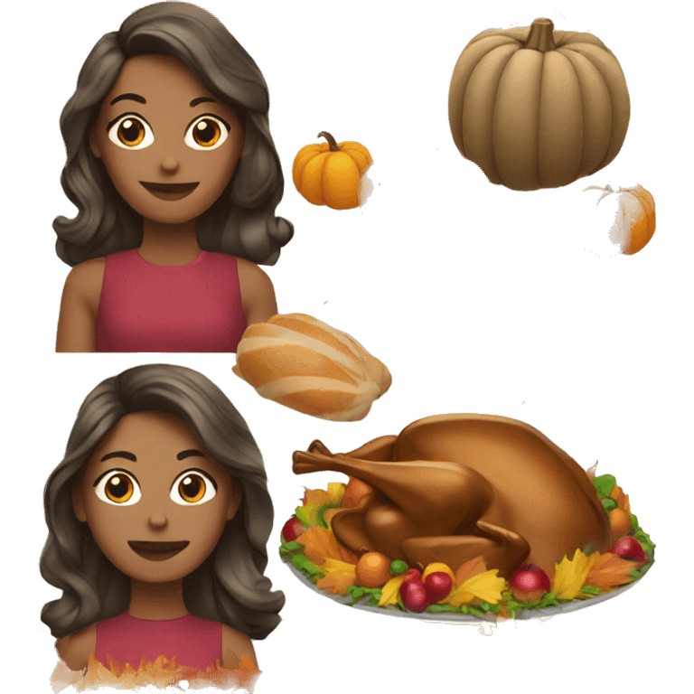 girly thanksgiving  emoji