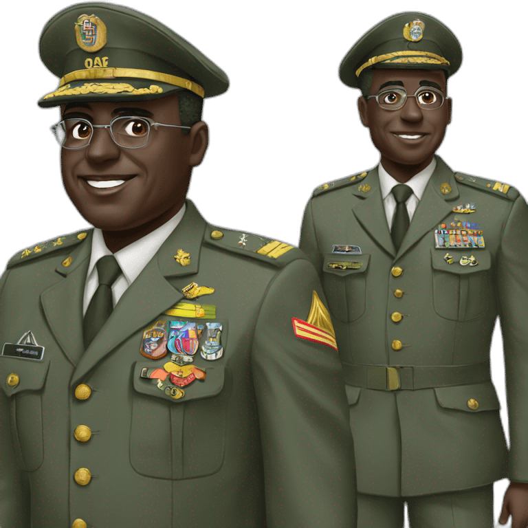 Macky sall military  emoji