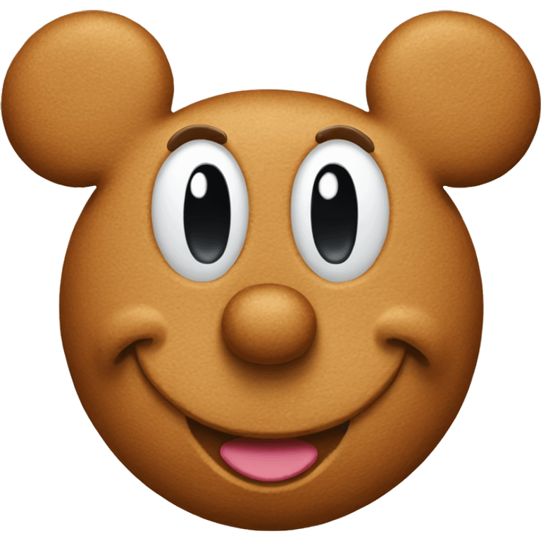 gingerbread mickey mouse emoji