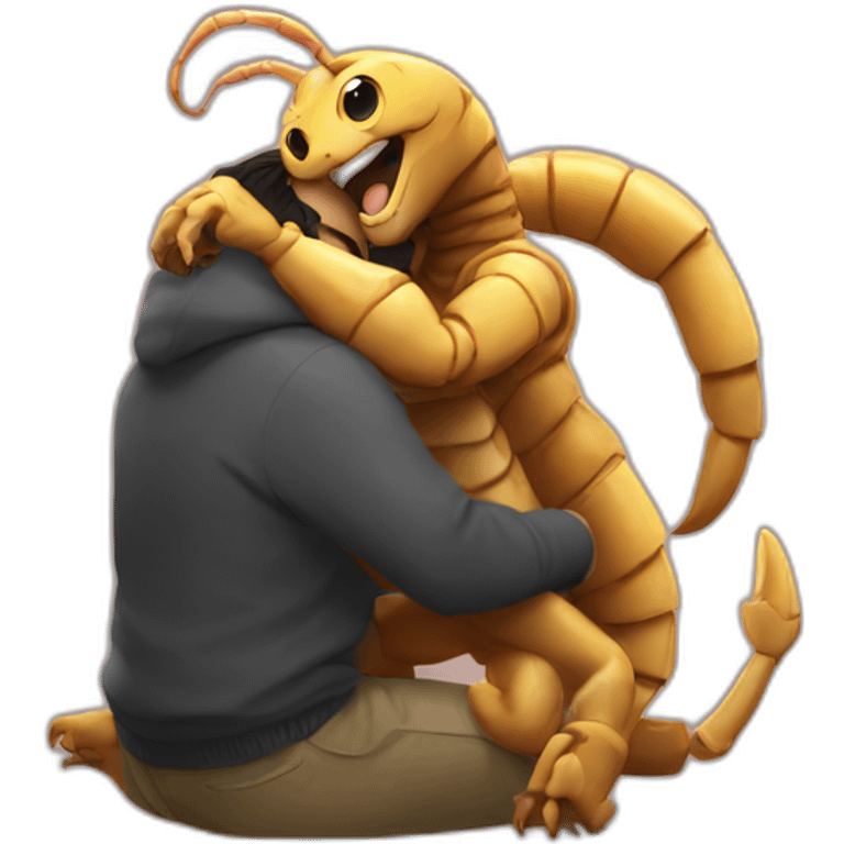 Animals scorpion hugs leo emoji