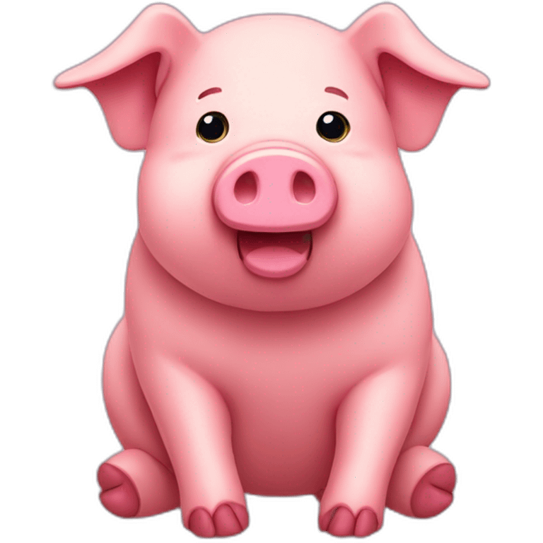 floppy-stuffed-animal-pig-full-body emoji