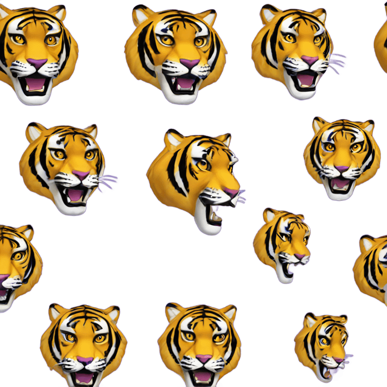 tiger in lsu uniform emoji