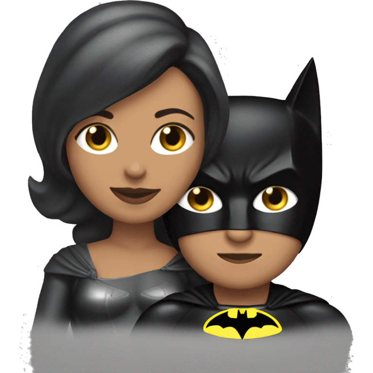 Cat women with Batman  emoji