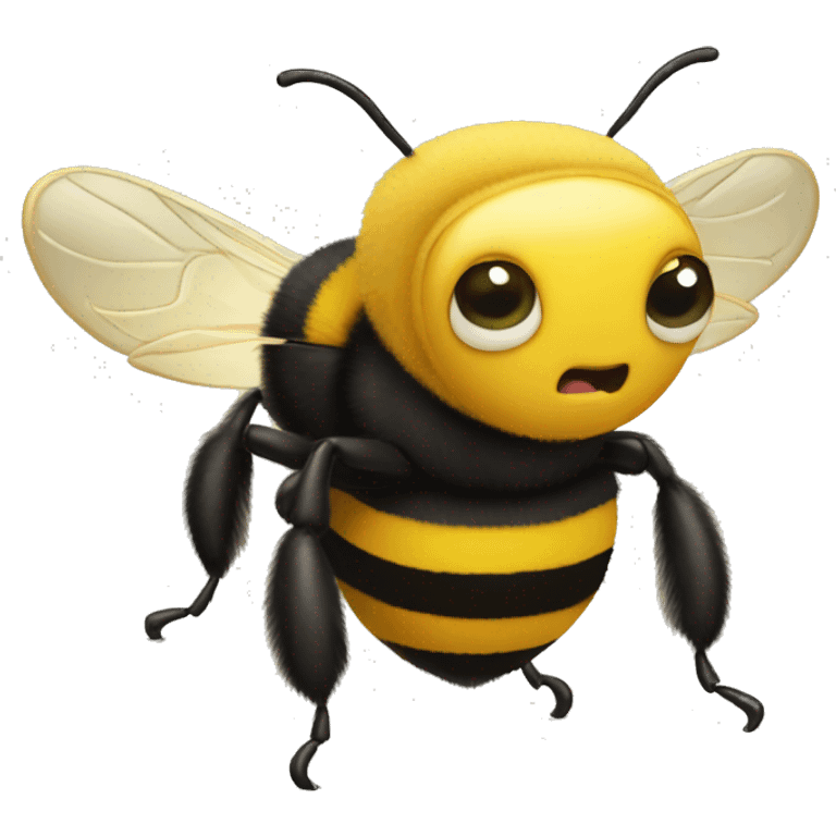 bumble bee nervous emoji