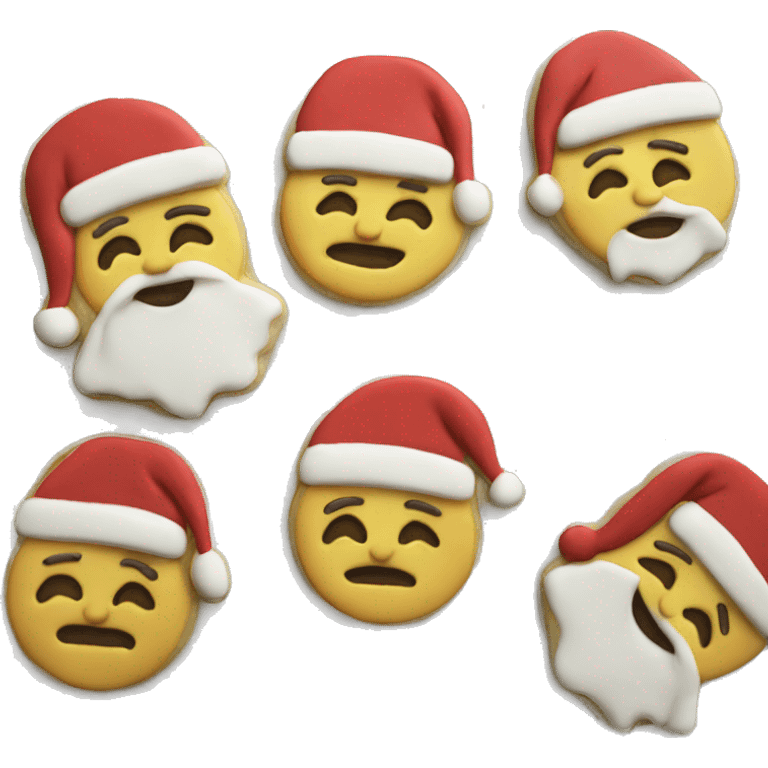 santa christmas sugar cookie emoji