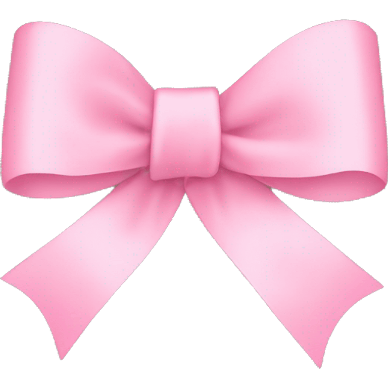 a ribbon in baby pink emoji