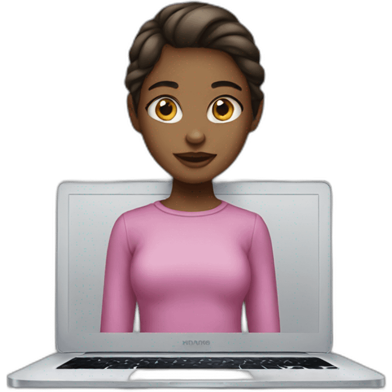 Girl-with-MacBook emoji