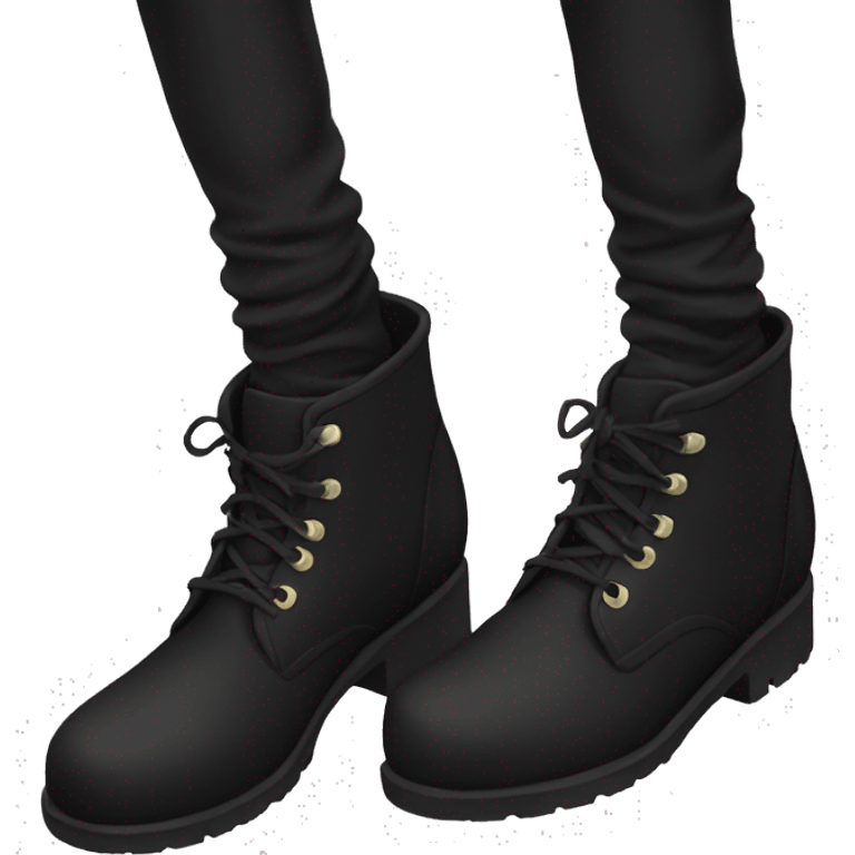 Black boots emoji