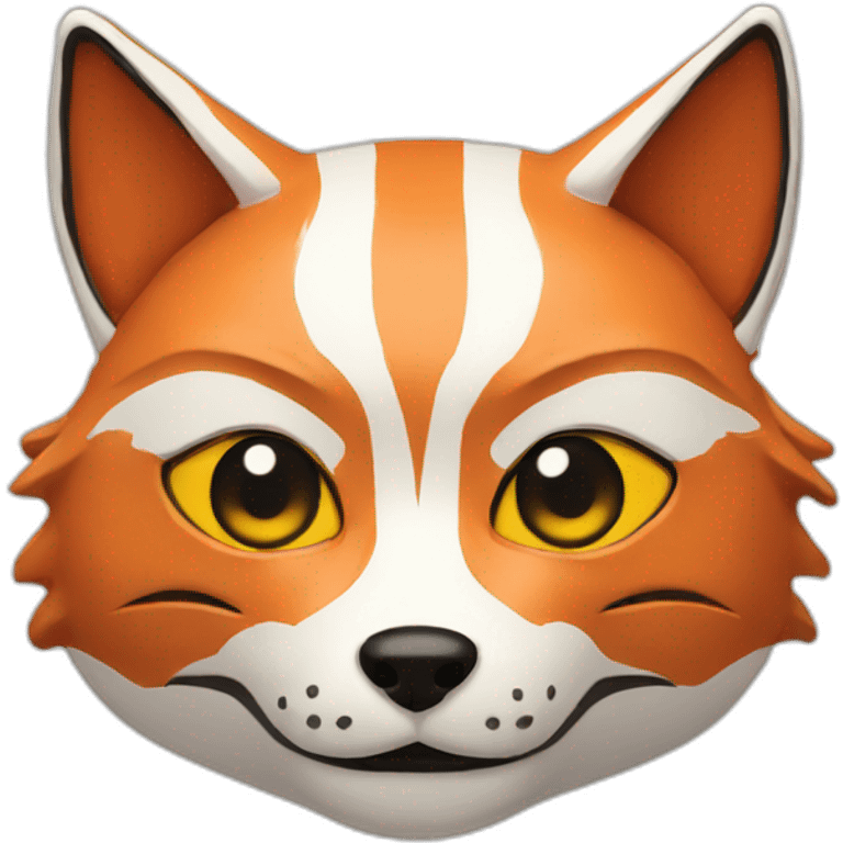 Japanese fox mask emoji