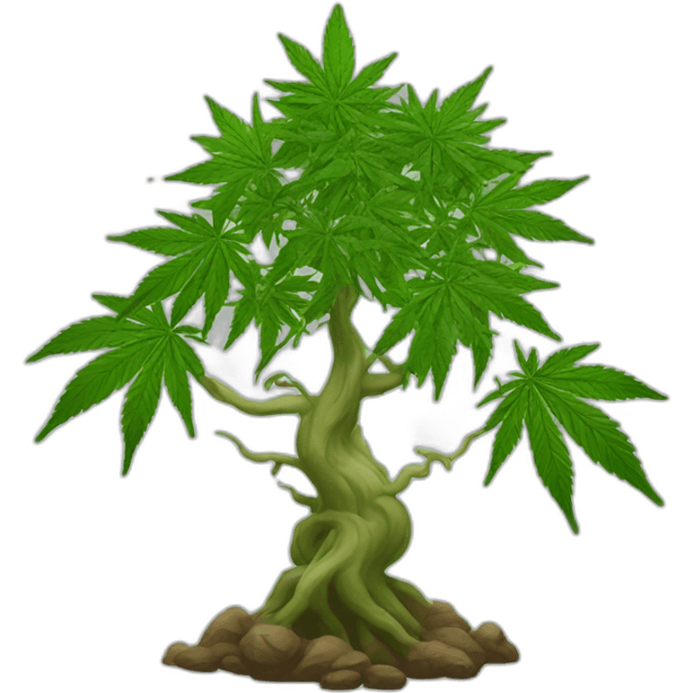 Cannabis tree giant emoji