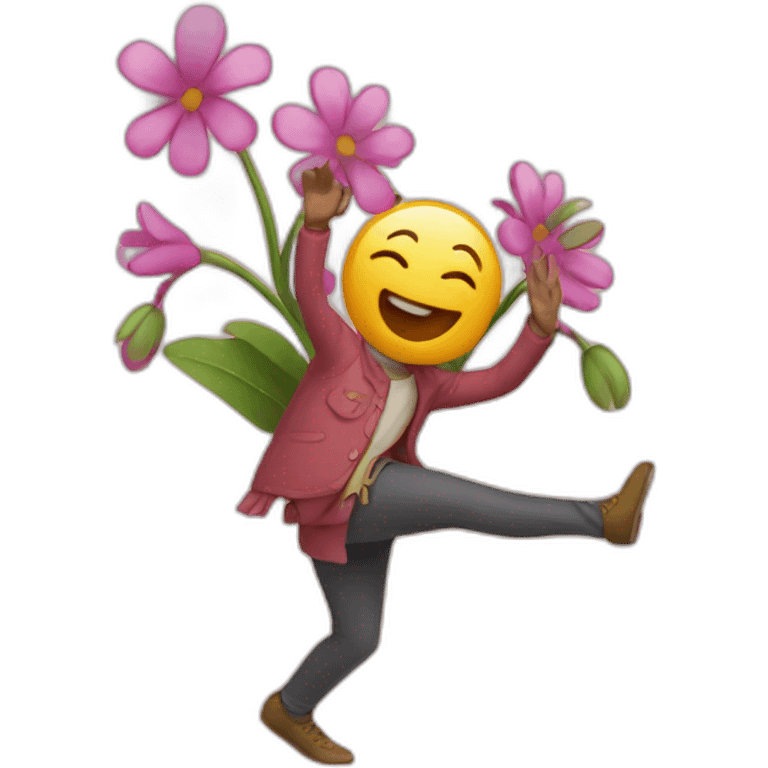 dancing-flowers emoji