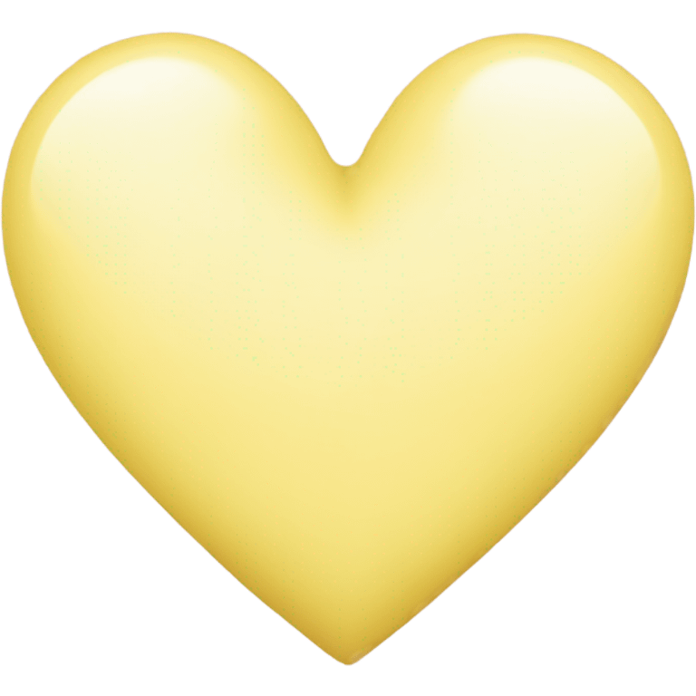 pastel yellow heart emoji