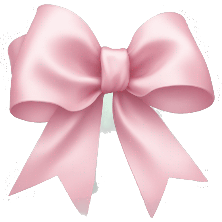 light pink ribbon bow emoji