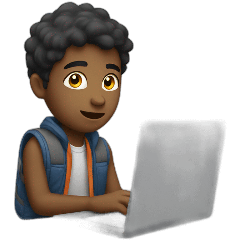 boy with laptop emoji