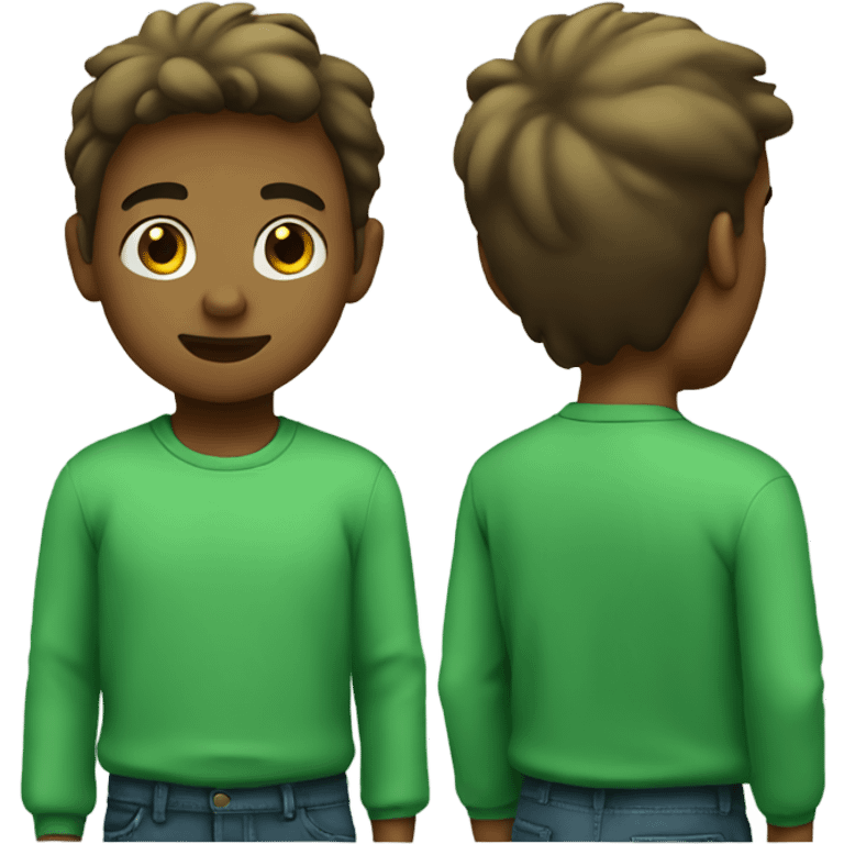 green shirted boy without text emoji