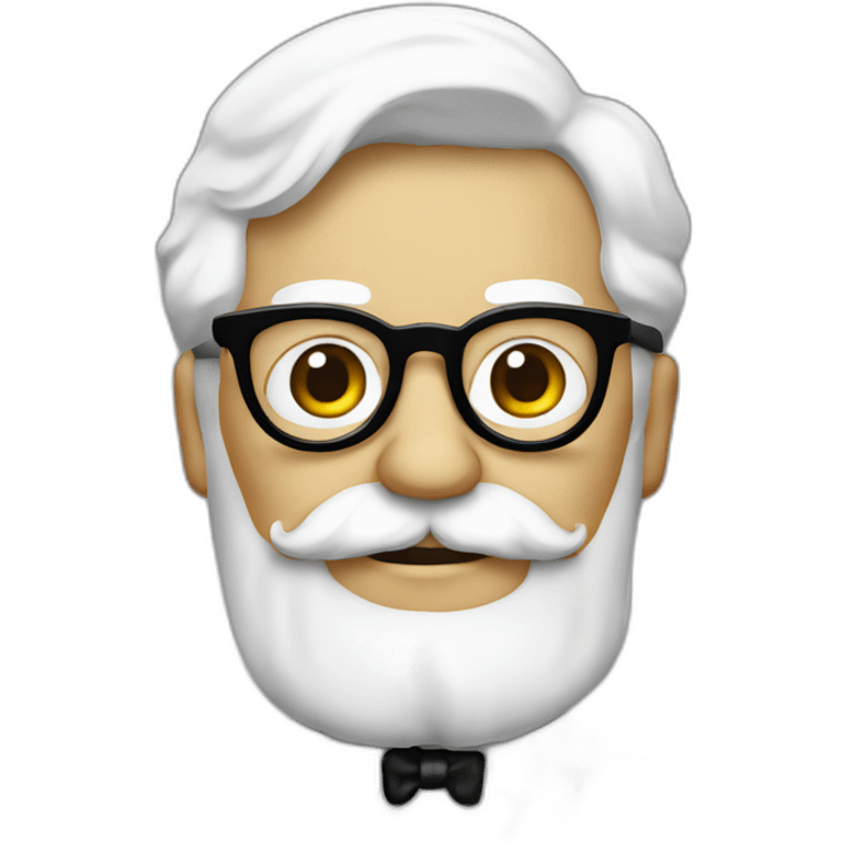 Colonel sanders hiding emoji