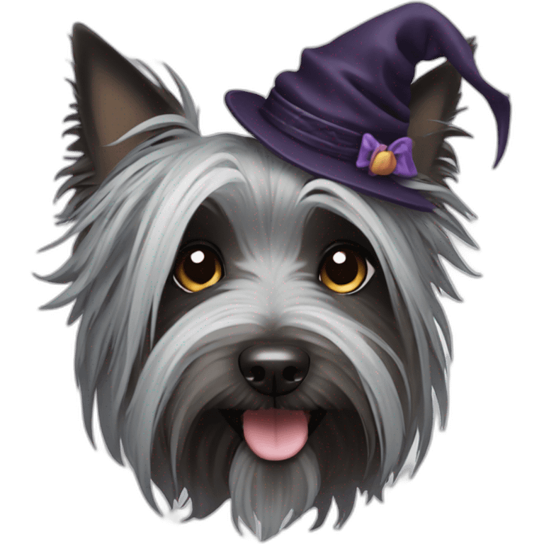 witchy Skye Terrier emoji