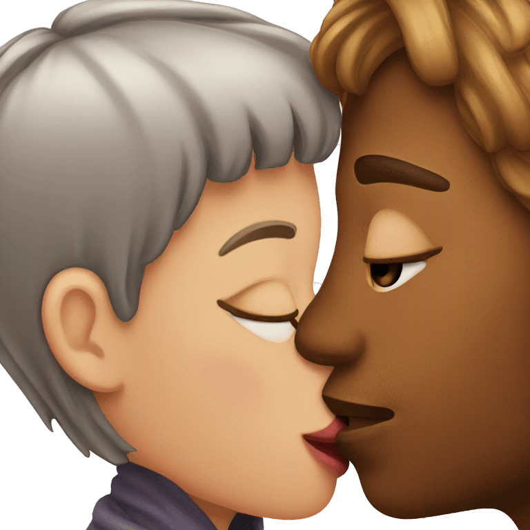 Emoji kissing a girl emoji