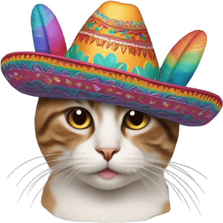 Cat with sombrero emoji