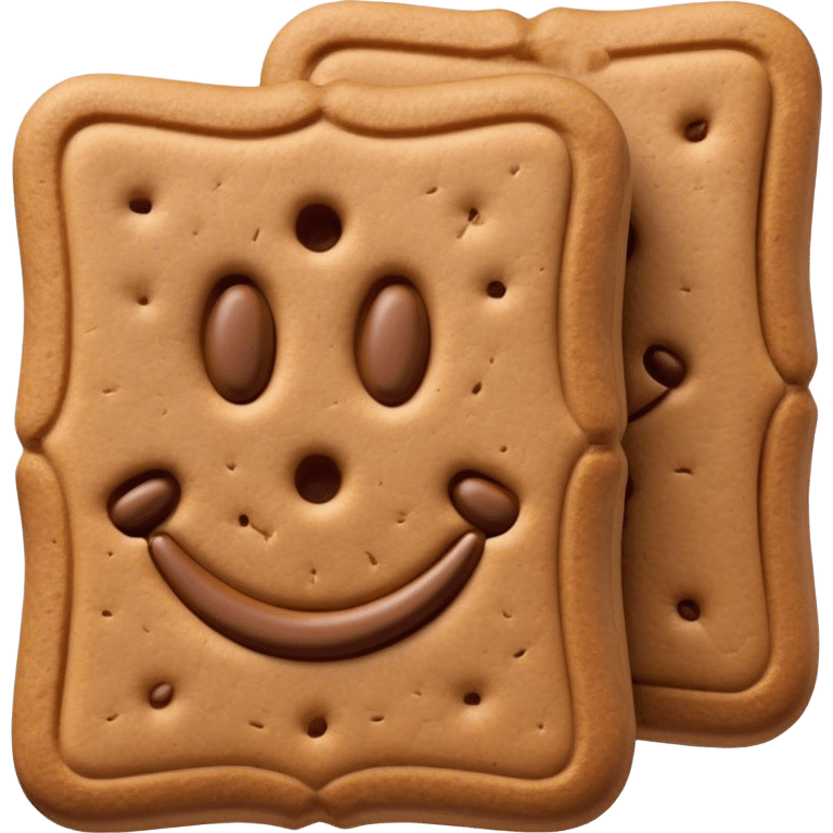 Cinematic Realistic Speculaas Biscuit Emoji, featuring spiced, crisp cookies rendered with lifelike detail and warm, aromatic lighting. emoji