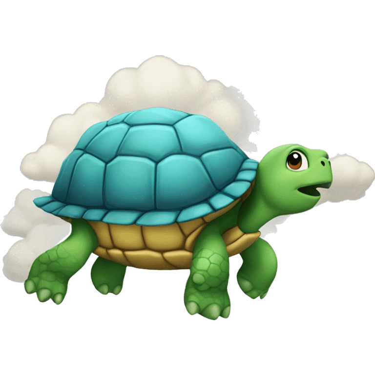 Turtle on a cloud  emoji