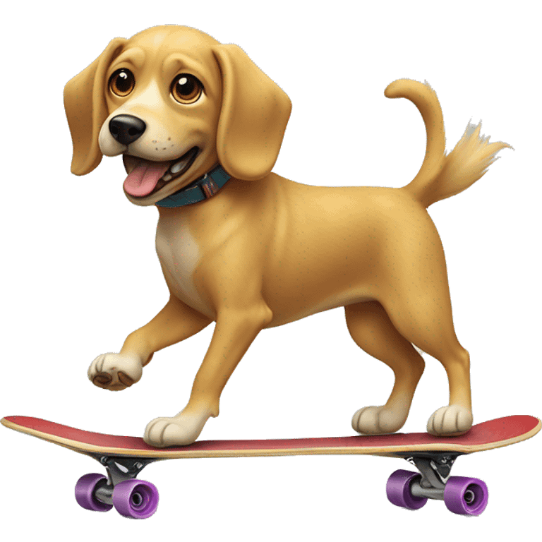 Śremie dog on a skateboard emoji