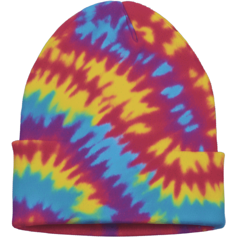 Tie dye beanie emoji