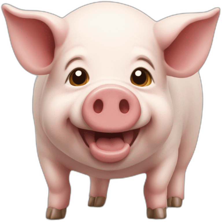 Cochon malheureux  emoji