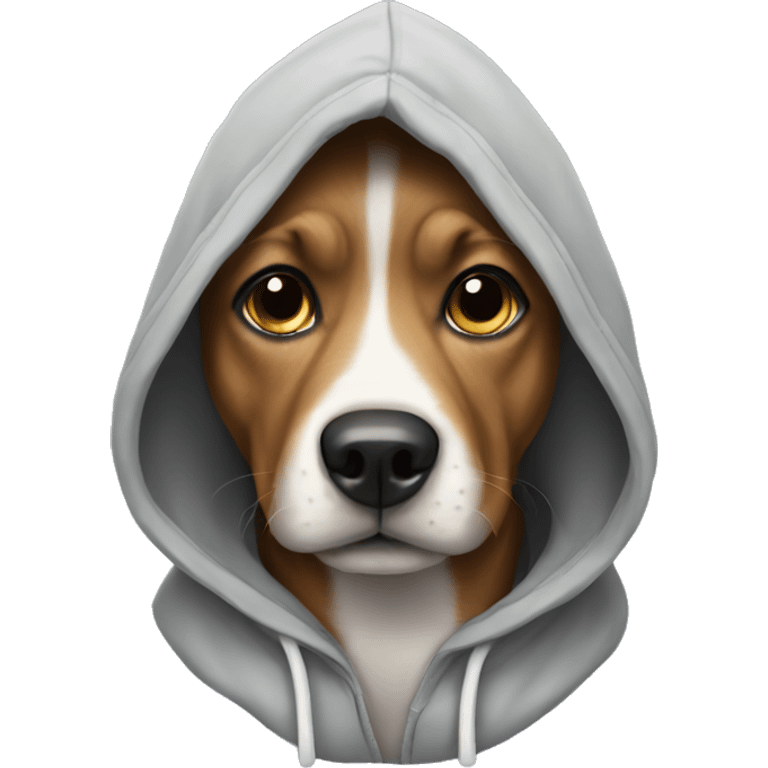 dog with a hoodie emoji