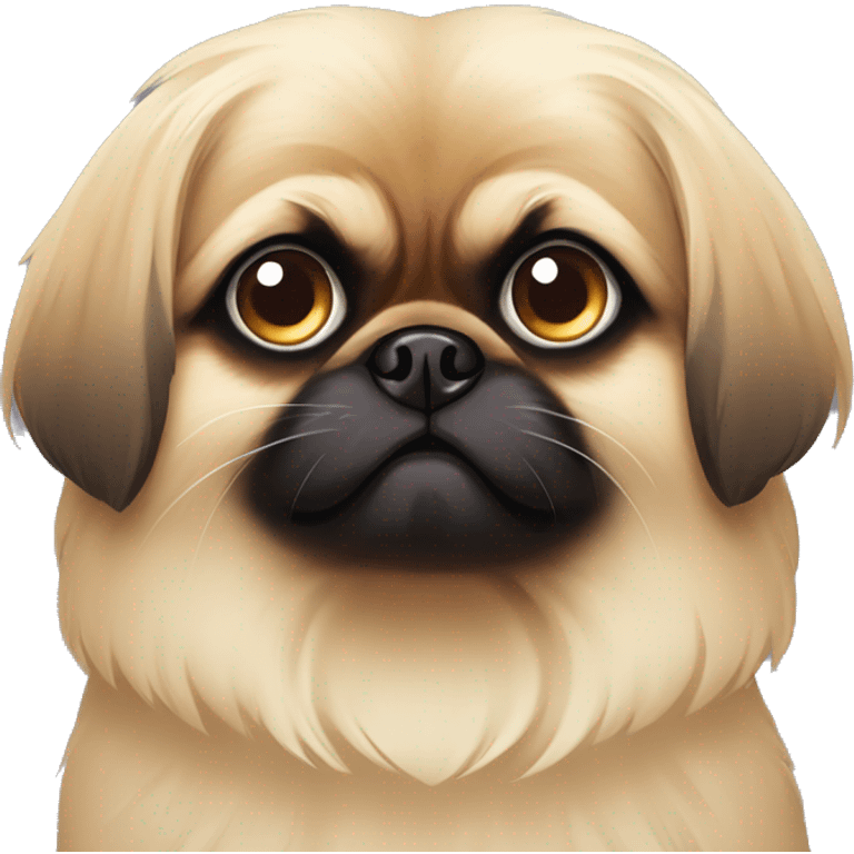 Pekingese with one eye emoji