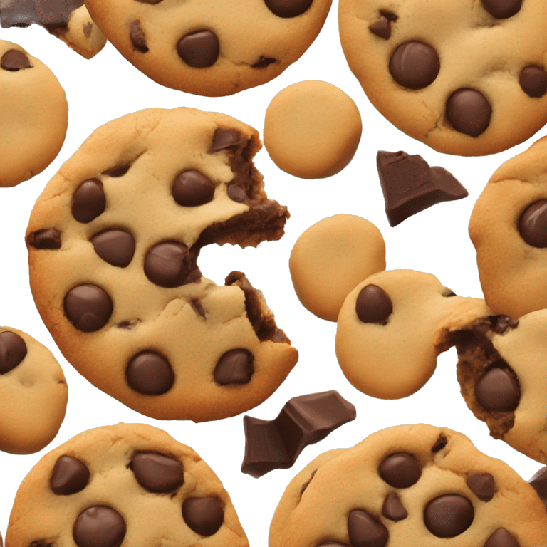 Chocolate chunk cookie  emoji