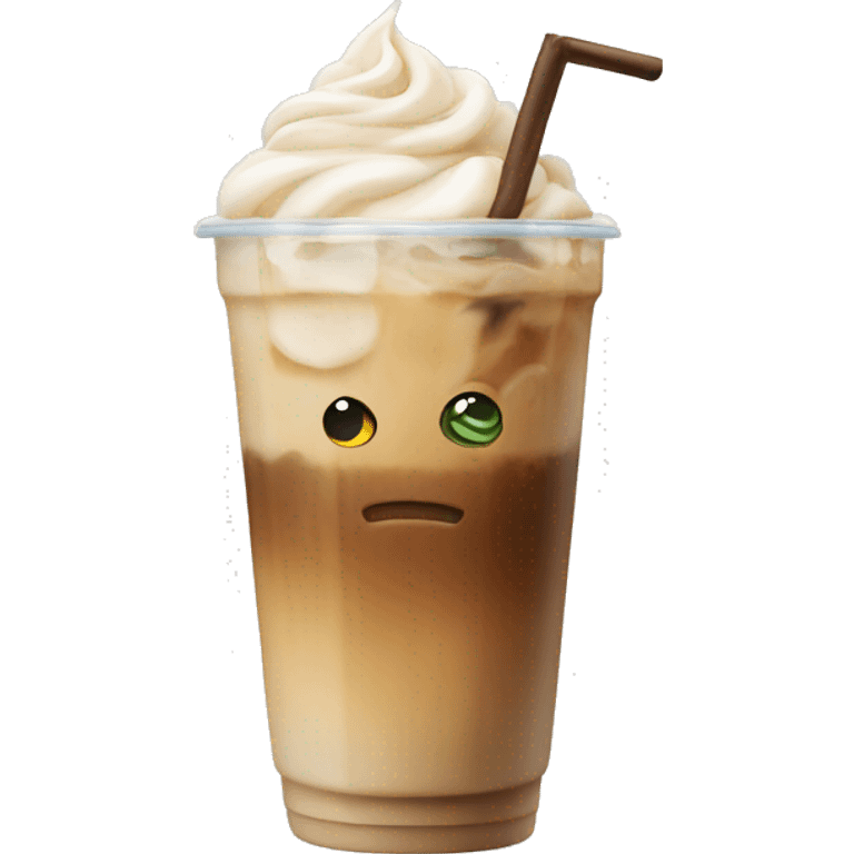 Iced latte emoji