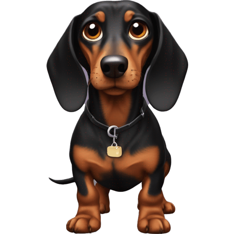 The dachshund is evil emoji