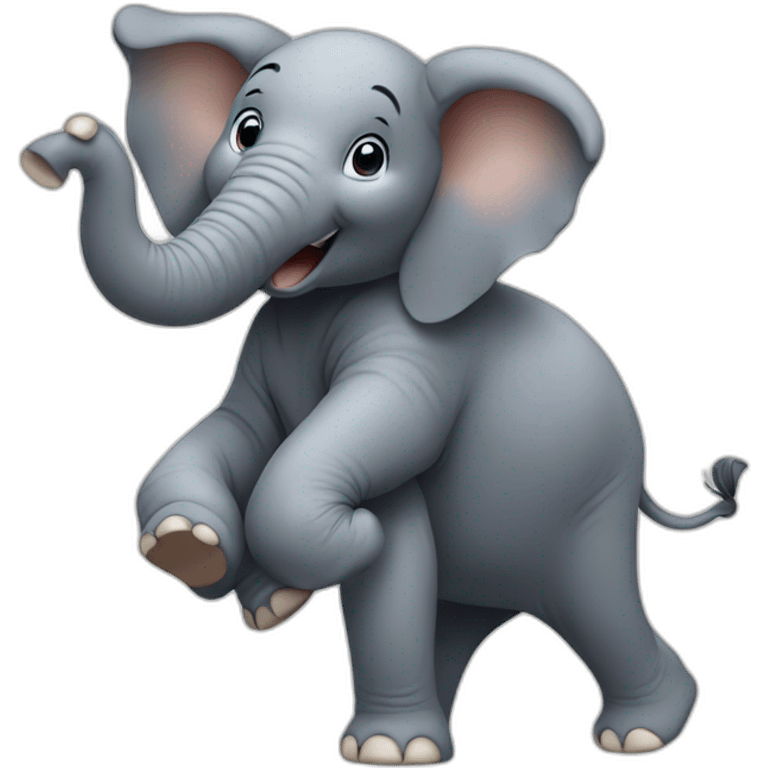 Elephant dancing emoji