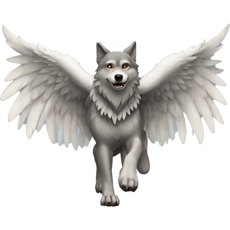 wolf with wings iphone emoji