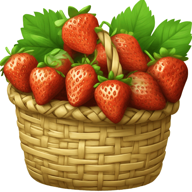 Strawberry basket emoji