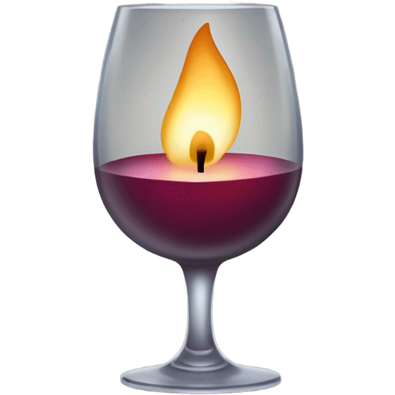 wine glass candle emoji