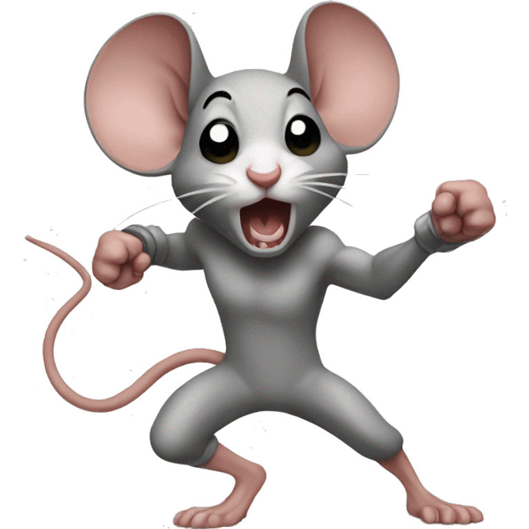 Fighting mouse emoji