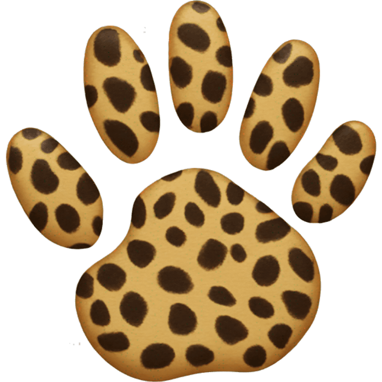 leopard paw emoji